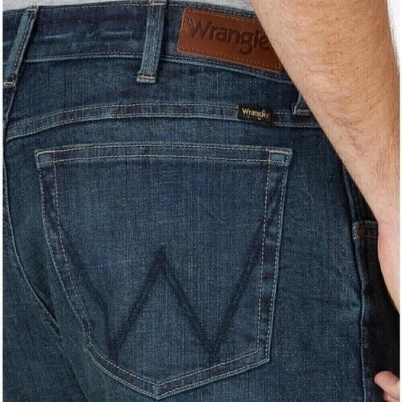 WRANGLER Men's Wrangler Legacy Straight-Leg Slim Straight Jeans blue pants 36/30 - Picture 6 of 8